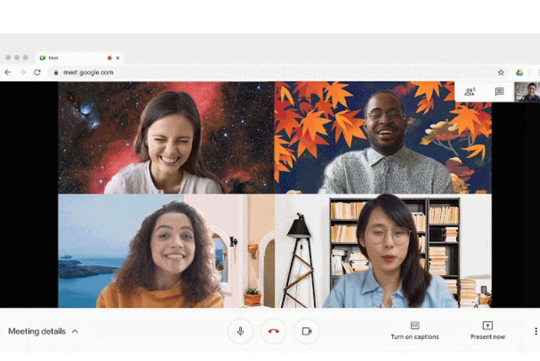 Το Google Meet σας επιτρέπει να χρησιμοποιείτε προσαρμοσμένο φόντο σε βιντεοκλήσεις