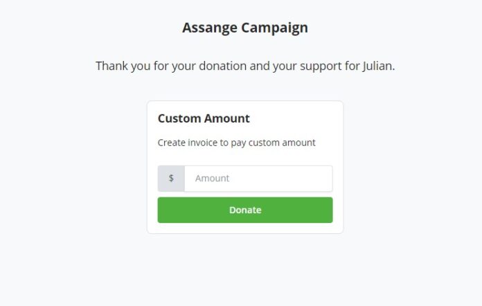 Άγνωστος δώρισε 8 Bitcoin στον Τζούλιαν Ασάνζ