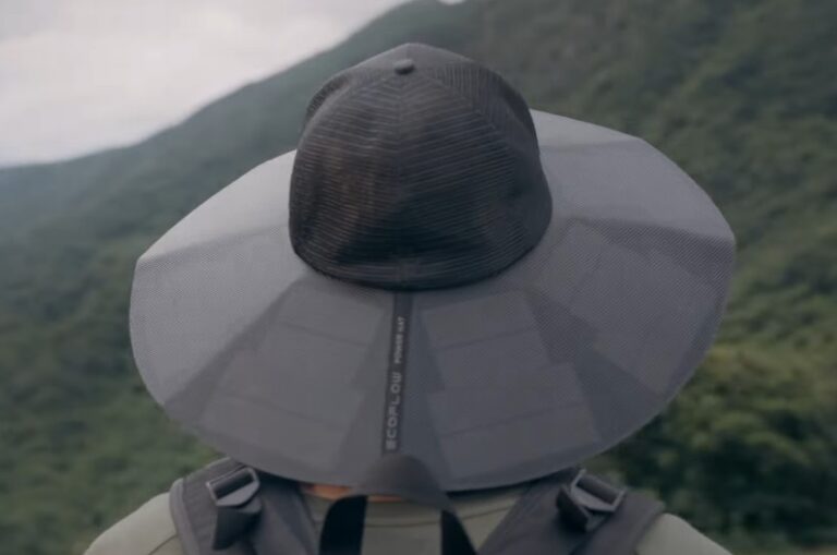 Ηλιακό καπέλο που φορτίζει το smartphone με ηλιακή ενέργεια