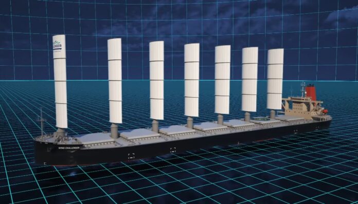 Για πρώτη φορά στον κόσμο, πλοίο LNG θα είναι εξοπλισμένο με πανιά