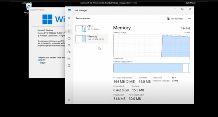 programmatistis-leitourgise-ta-windows-11-me-mono-184-mb-mnimis-ram Προγραμματιστής λειτούργησε τα Windows 11 με μόνο 184 MB μνήμης RAM