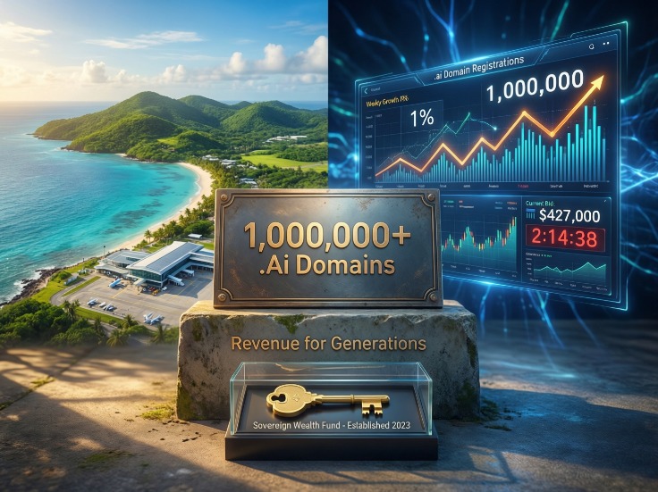 .ai Domains: Πάνω από 1 εκατομμύριο καταχωρήσεις και ο «χρυσός» της Ανγκουίλα από την Τεχνητή Νοημοσύνη