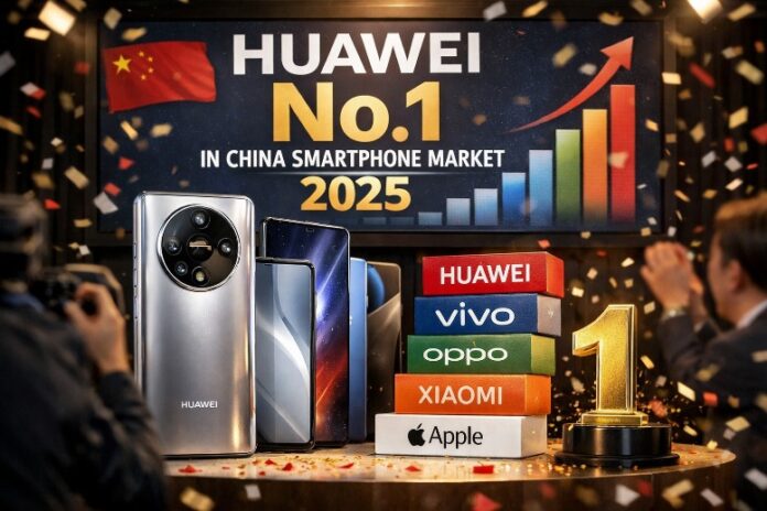 Η Huawei διατήρησε την πρώτη θέση στην αγορά Smartphones της Κίνας το 2025