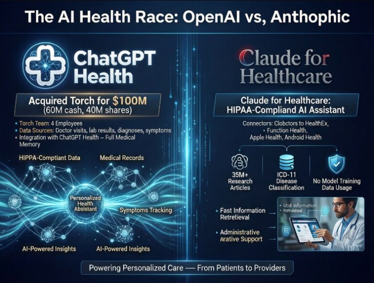 Η OpenAI και η Anthropic εντείνουν το ενδιαφέρον τους για τα δεδομένα υγείας