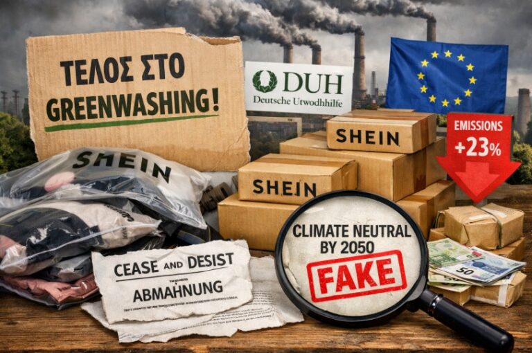 Η Shein ανακαλεί περιβαλλοντικούς ισχυρισμούς μετά από παρέμβαση της DUH: Τέλος στο Greenwashing;