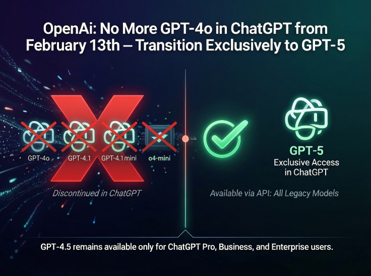 OpenAI: Τέλος το GPT-4o στο ChatGPT από 13 Φεβρουαρίου – μετάβαση αποκλειστικά σε GPT-5