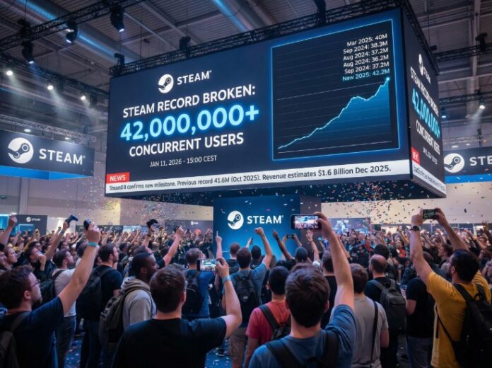 Ρεκόρ για το Steam: Ξεπέρασε τους 42 εκατομμύρια ταυτόχρονους χρήστες!