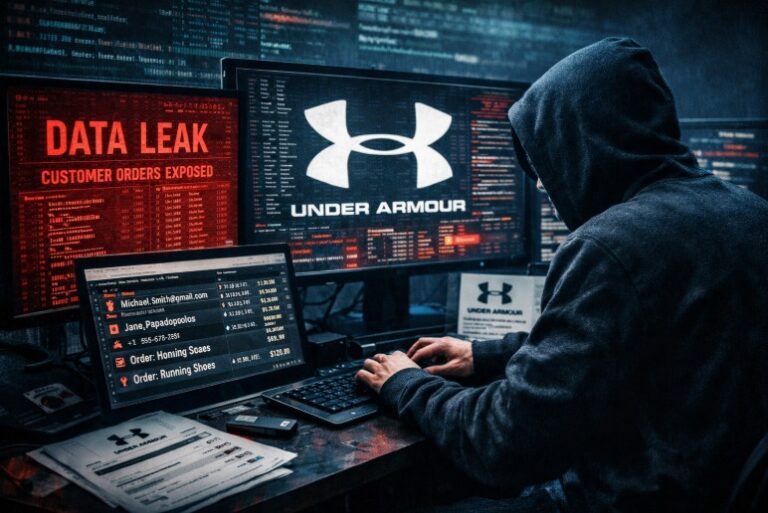 Under Armour: Χάκερς δημοσίευσαν ονόματα και στοιχεία παραγγελιών πελατών της