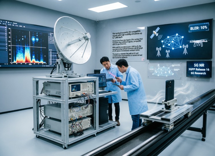 Επικοινωνίες THz για 6G: 5G-συμβατό testbed με εξομοίωση έως 1.000 km/h και στόχο BLER 10%