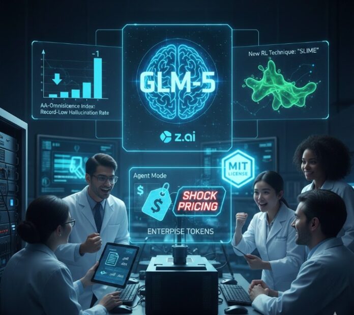 GLM-5 της z.ai: Ρεκόρ χαμηλών παραισθήσεων, νέα RL τεχνική “slime” και τιμολόγηση-«σοκ» για enterprise