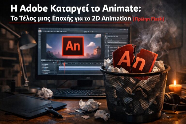 Η Adobe καταργεί το Animate: Το τέλος μιας εποχής για το 2D Animation (πρώην Flash)
