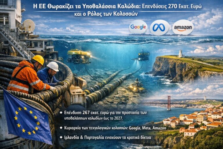 Η ΕΕ θωρακίζει τα υποθαλάσσια καλώδια: Επενδύσεις 270 εκατ. ευρώ και ο ρόλος των κολοσσών