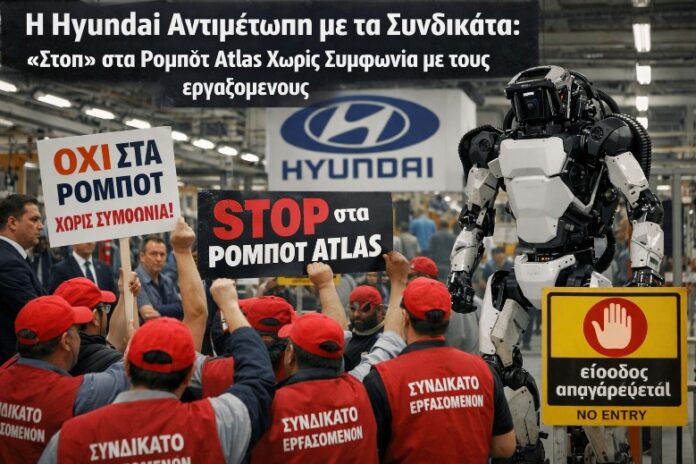 Η Hyundai αντιμέτωπη με τα συνδικάτα: «Στοπ» στα ρομπότ Atlas χωρίς συμφωνία