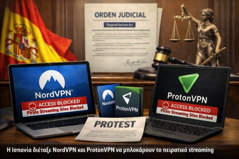 Η Ισπανία διέταξε NordVPN και ProtonVPN να μπλοκάρουν το πειρατικό streaming