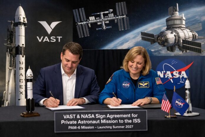 Η Vast υπέγραψε συμβόλαιο με τη Nasa για ιδιωτική αποστολή αστροναυτών στον ISS