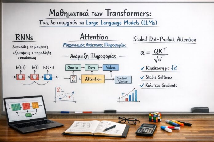 Μαθηματικά των Transformers: Πως λειτουργούν τα Large Language Models (LLMs)