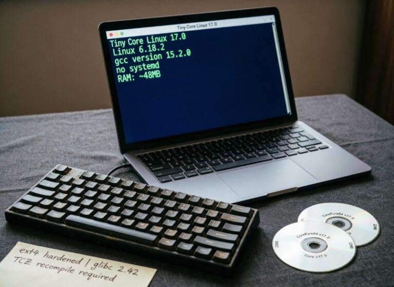 Tiny Core Linux 17.0: Μικροσκοπικό Linux σε λίγα MB με kernel 6.18.2 και GCC 15.2.0 (χωρίς systemd)