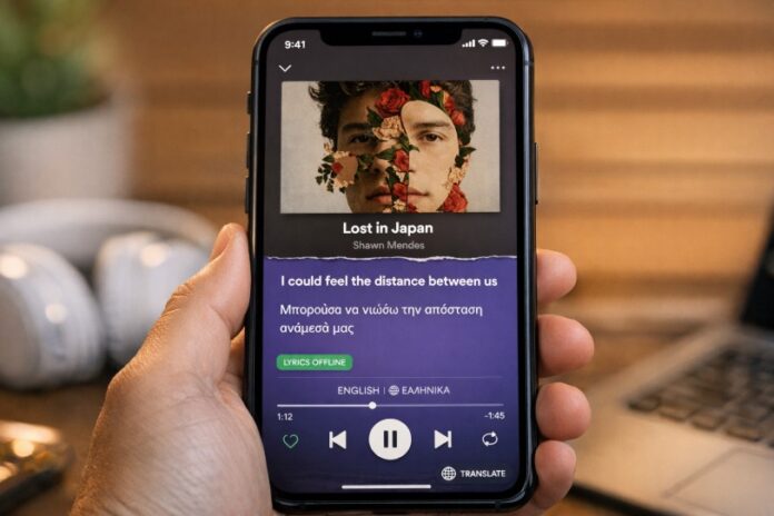 Το Spotify αναβαθμίζει τους στίχους: Offline λειτουργία, μεταφράσεις και νέο Design