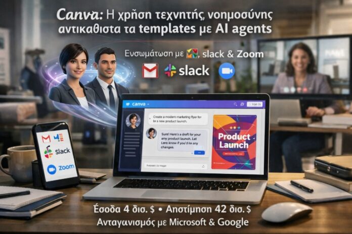 Canva: Η χρήση τεχνητής νοημοσύνης αντικαθιστά τα templates με AI agents