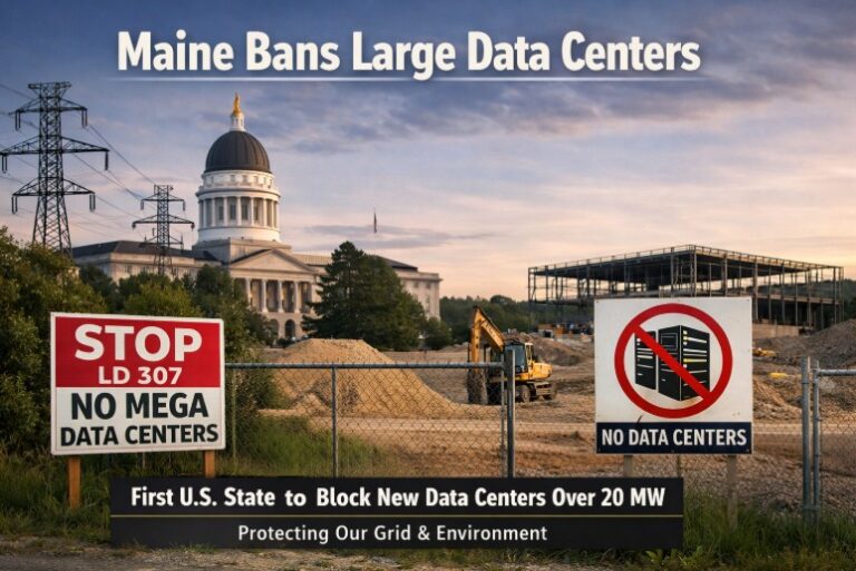Η πρώτη πολιτεία στις ΗΠΑ που απαγορεύει την κατασκευή μεγάλων κέντρων δεδομένων