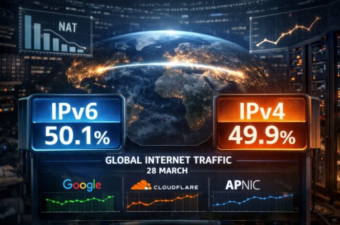 IPv6: Μετέφερε το 50% της παγκόσμιας διαδικτυακής κίνησης σε μία ημέρα σύμφωνα με τη Google