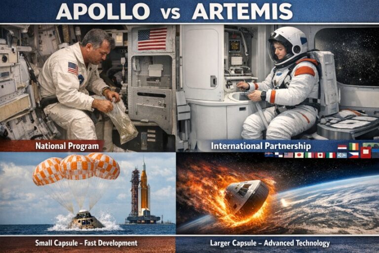 Σύγκριση Apollo και Artemis: Τουαλέτες στο διάστημα, εκρηκτικό κόστος και η «αναπήδηση» κατά την επιστροφή